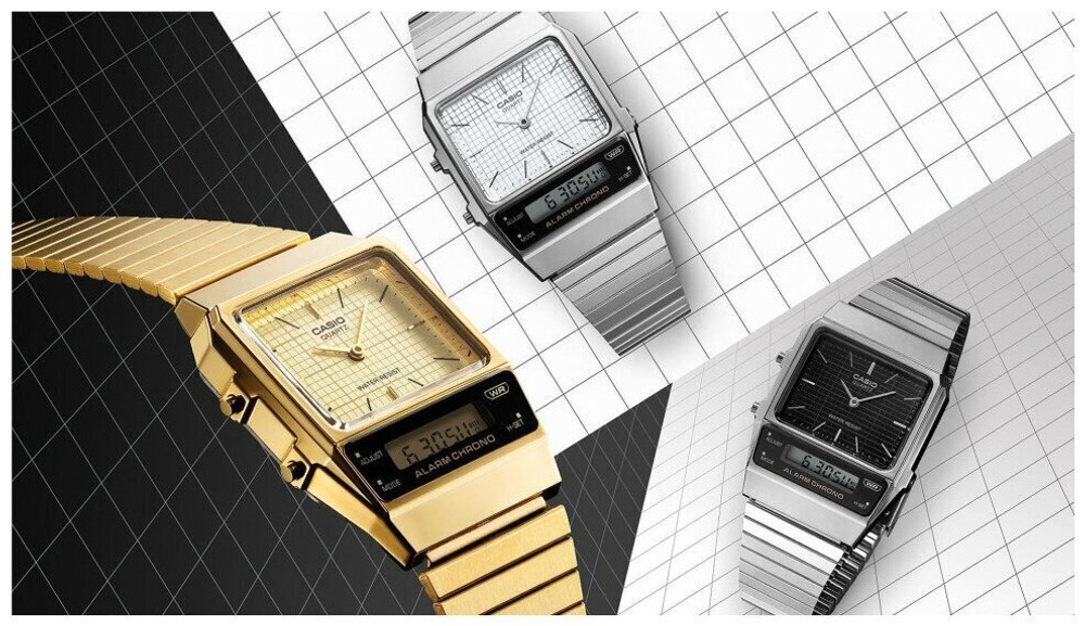 Мужские  наручные часы Casio Vintage AQ-800EG-9A