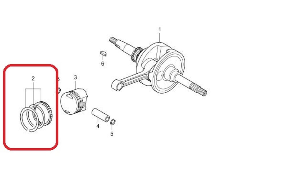 13011-KWN-900. RING SET, PISTON (STD.) (RIKEN)