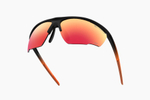 Спортивные очки Demetz Relief L / Matte Black / Matte Orange Purple Mirror Red Cat.3