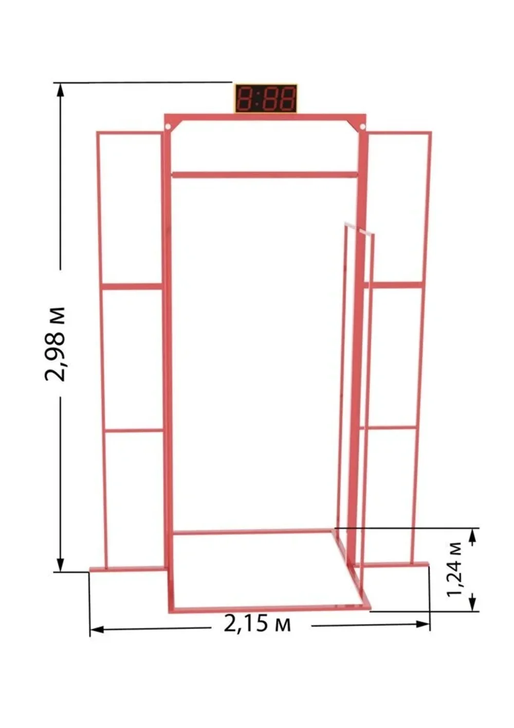 Аттракцион электронный «Турник» с вращающейся перекладиной