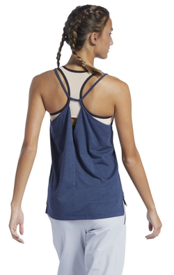 Женский топ теннисный Reebok Les Mills Mind Body Tank W - небесный