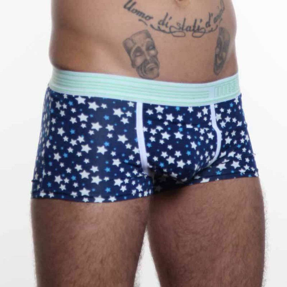 Мужские трусы боксеры синие со звездочками Diesel Stars Boxer