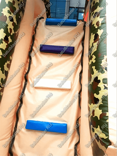 Надувная полоса препятствий "Патриот" 24*3*5 м