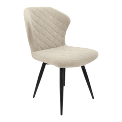 Стул "Монро" (арт. 338), велюр Бренди В03 бежевый, ножки черные