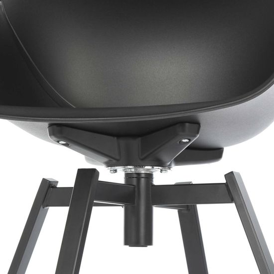 Кресло вращающееся Rezeda черный пластик