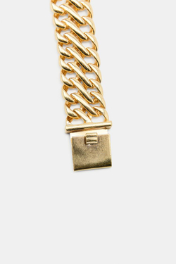 ZARA НАБОР ИЗ ДВУХ МЕТАЛЛИЧЕСКИХ МАССИВНЫХ БРАСЛЕТОВ, ЗОЛОТИСТЫЙ