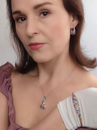 Браслет Россыпь из разноцветных камней Swarovski