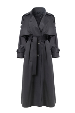"Trench cape" Тренч-кейп в пол из хлопка.