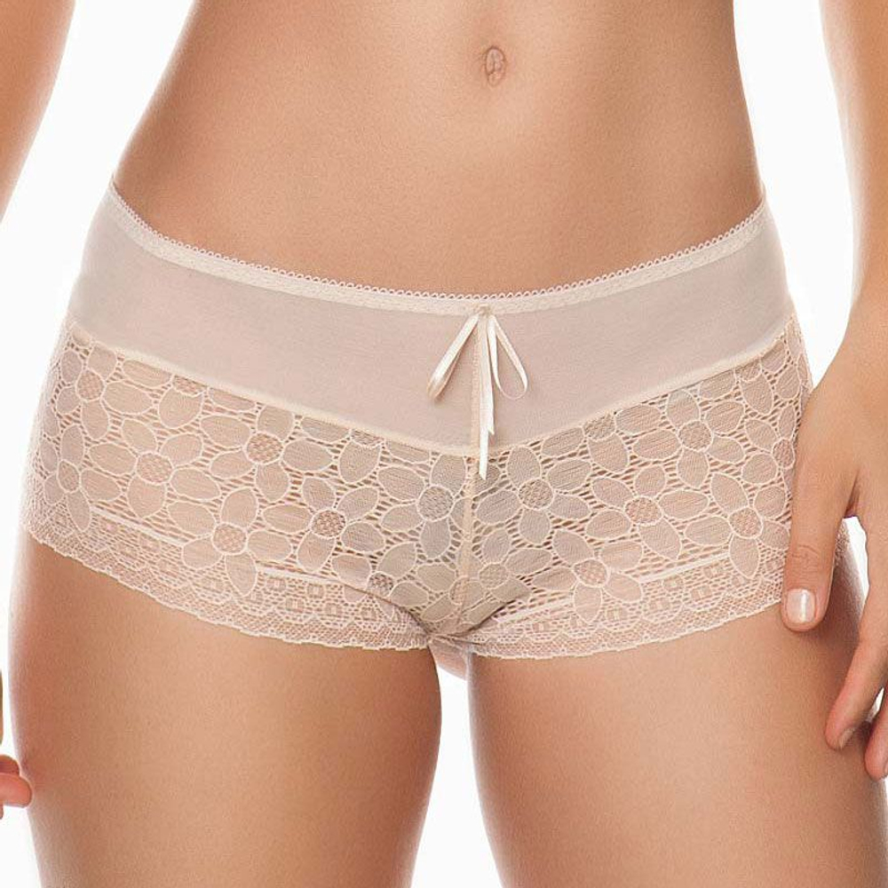 Трусики-шорты с низким вырезом по линии бедра Nikki (Размер: 44) (Цвет: грязно-синий)