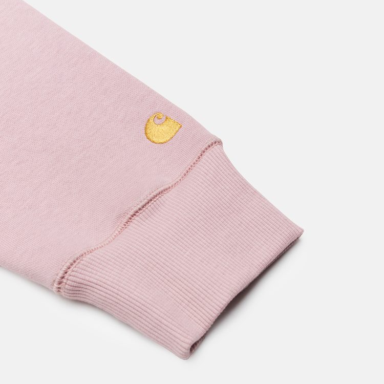 Толстовка мужская Carhartt WIP Hooded Chase Sweatshirt артикул:I033661_glassy_pink - купить в магазине Дайс
