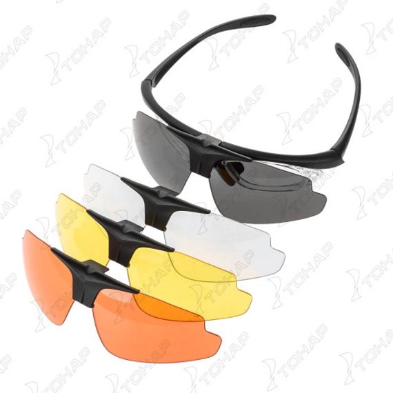 Очки солнцезащитные в жест.чехле (4 сменные линцы) (N-OP-LZ0030-4) Nisus