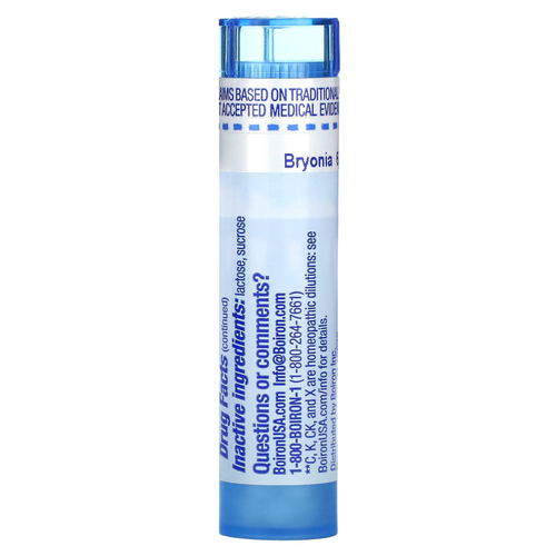 Boiron, Bryonia, 6C, обезболивающее, для мышц и суставов, примерно 80 гранул