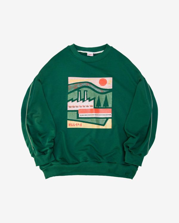 Толстовка Фабрика зеленая - фото 1