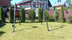 Монтаж уличных качелей Sv Sport