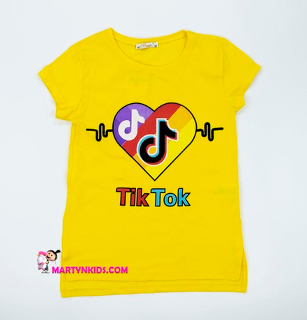 футболка TIK TOK сердце 2586