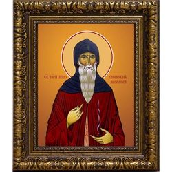 Шио (Симеон) Мгвимский преподобный. Икона на холсте.