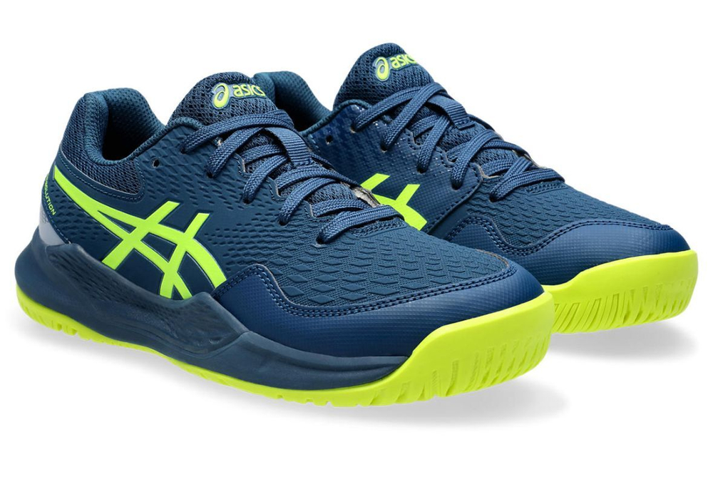 детские Кроссовки теннисные Asics Gel-Resolution 9 GS - небесный