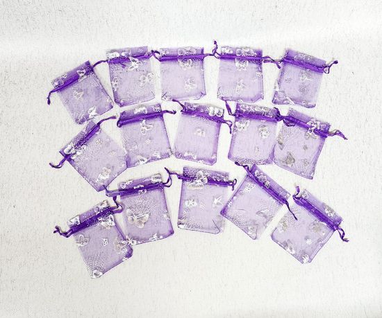 Мешок для подарков бирюза 20 шт