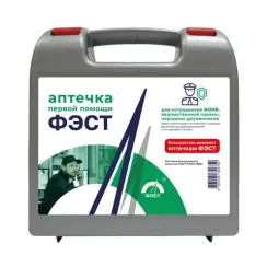 Набор медицинских изделий для оказания первой помощи сотрудниками ФОИВ, ведомственной охраны и народными дружинниками - "ФЭСТ" 
штрихкод  4607025842750