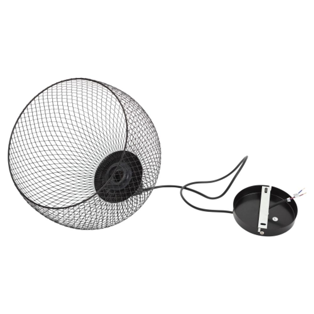 Светильник подвесной (подвес) ЭРА PL7 BK металл, E27, max 60W, высота плафона 280мм, подвеса 720мм, черный | Подвесы в стиле LOFT