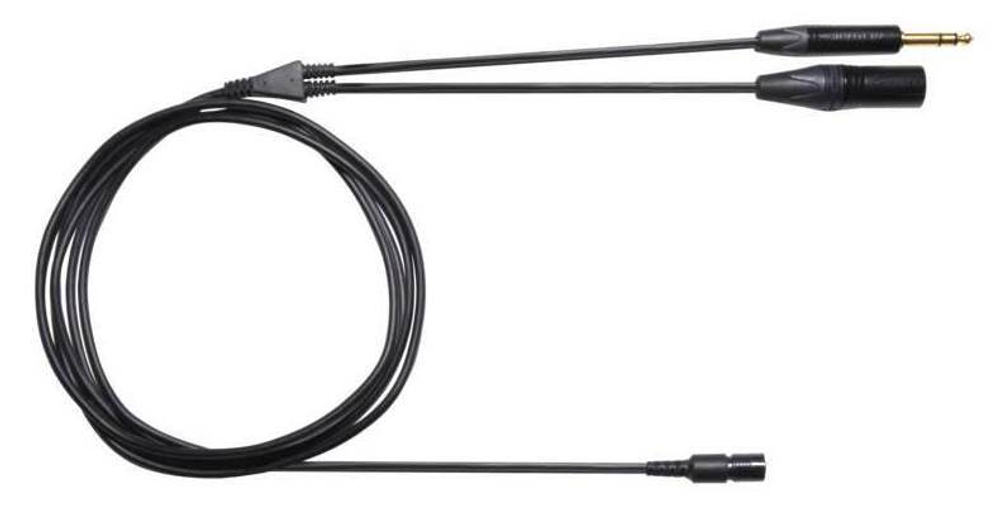 SHURE BCASCA-NXLR3QI 3-Pin XLR and 1/4' джек кабель для гарнитуры BRH50M/440M/441M (19 см)