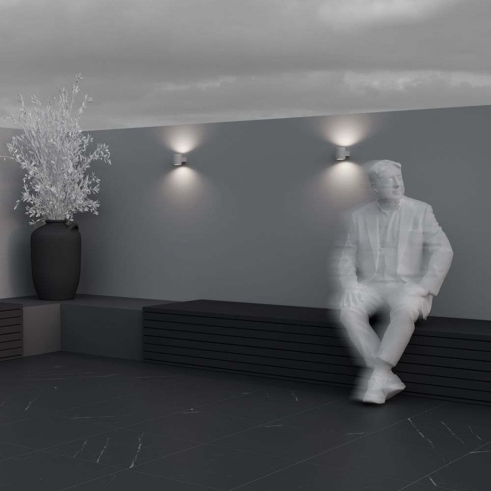 Уличный настенный светодиодный светильник Maytoni   O490WL-L6W3K