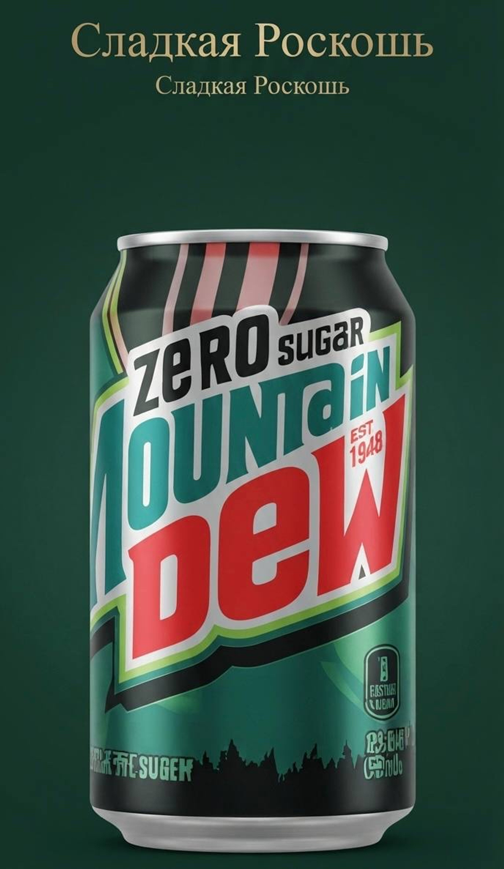 ананас без сахара Газированной напиток Mountain Dew США  ананас без сахара