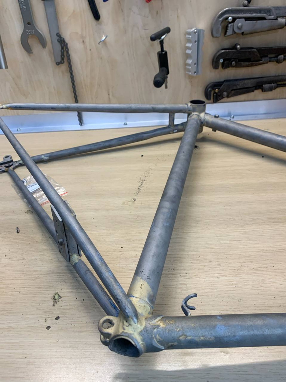 Пескоструйная обработка рамы и вилки