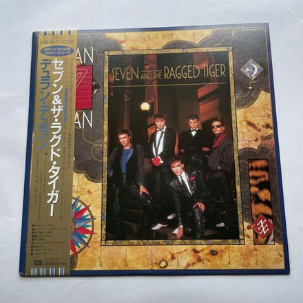 Винтажная виниловая пластинка LP Duran Duran Seven And The Ragged Tiger (Япония 1983) (Оби)