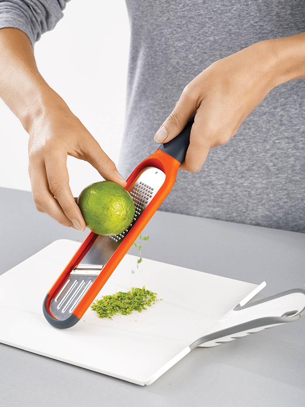 Терка и слайсер 2-в-1 handi-grate оранжевая