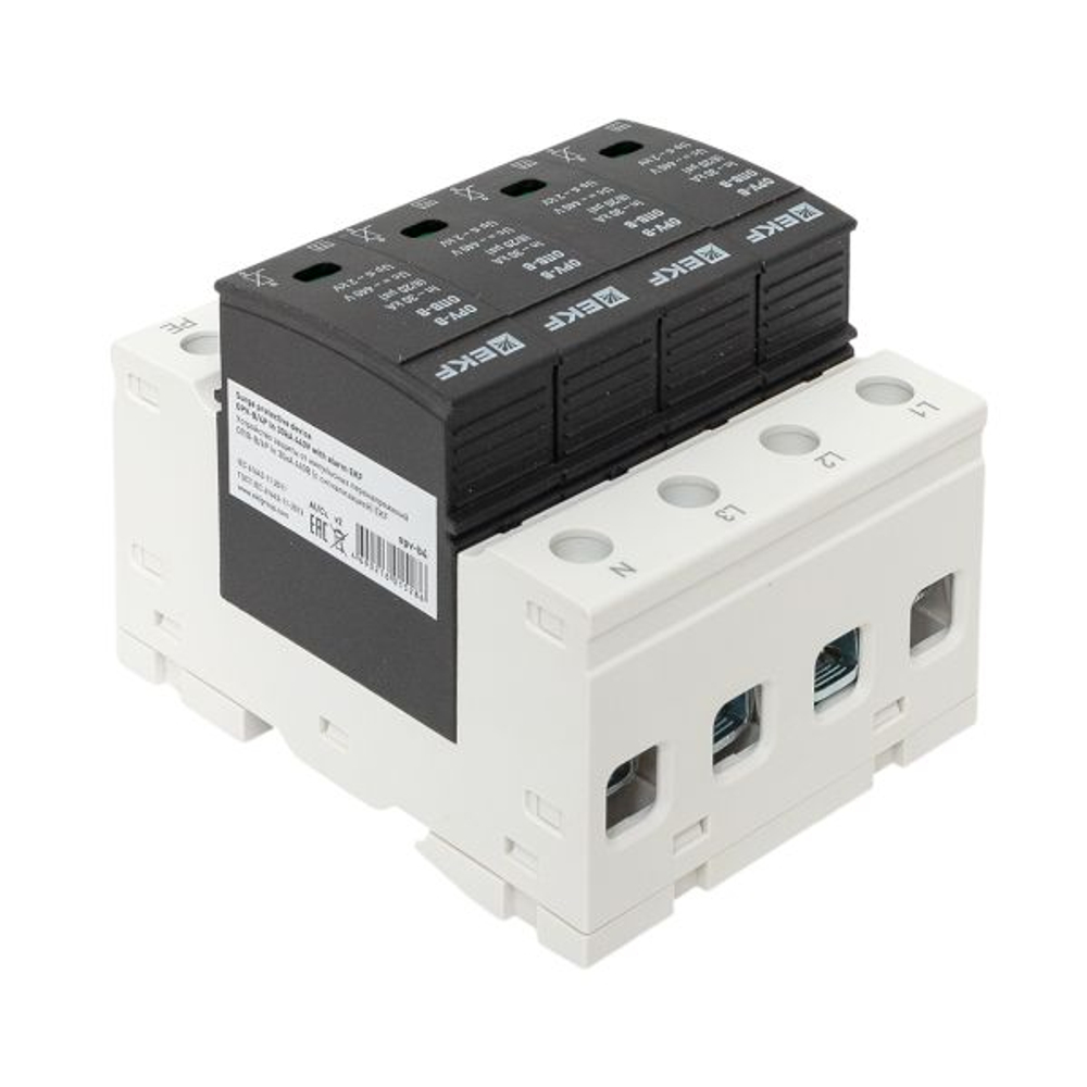 Ограничитель импульсных напряжений ОПВ-B/4P In 30кА 440В с сигн. EKF PROxima
