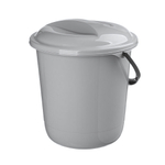 Ведро "Etna" круглое с крышкой 10л (серый)