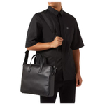 CALVIN KLEIN Recycled Polyester Blended With Polyurethane Laptop Bag Men"s Black