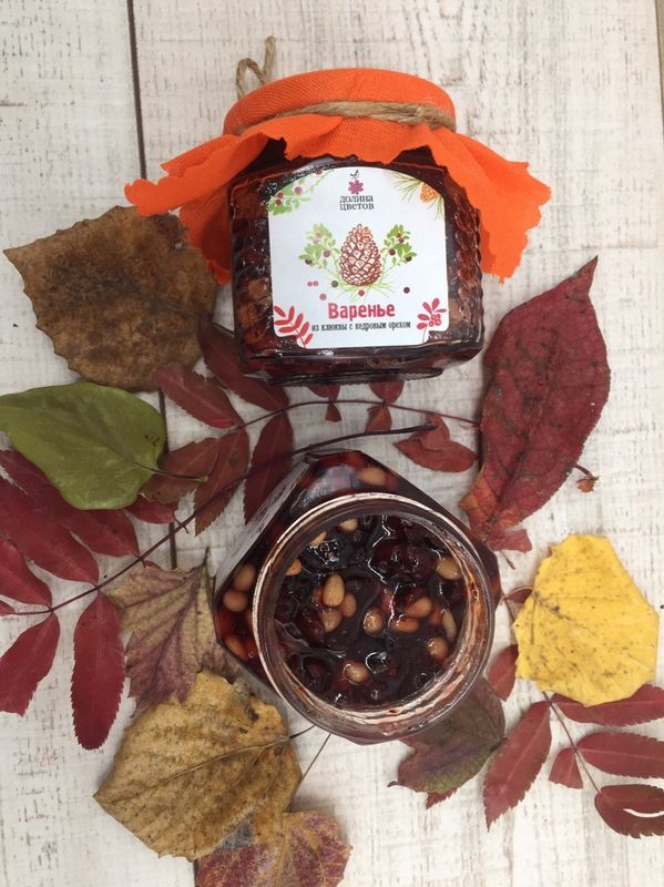 Варенье из клюквы с кедровым орехом