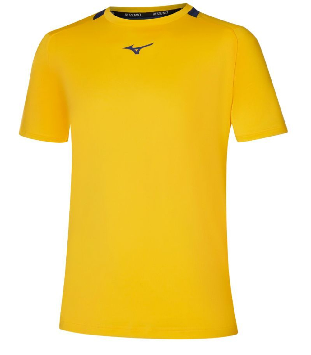 Мужская теннисная футболка Mizuno Tee - желтый