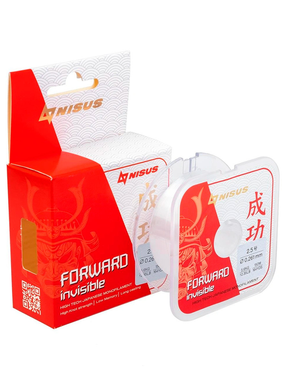 Леска для рыбалки Nisus FORWARD Invisible Nylon Transparent 0,286mm/300m (N-FI-0286-300)