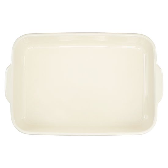 Блюдо для запекания birds of paradise, 42х27 см, кремовое