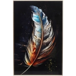 Картина интерьерная в раме «КАНТОТТО», золотое перо,19*29см (термоусадочная пленка)