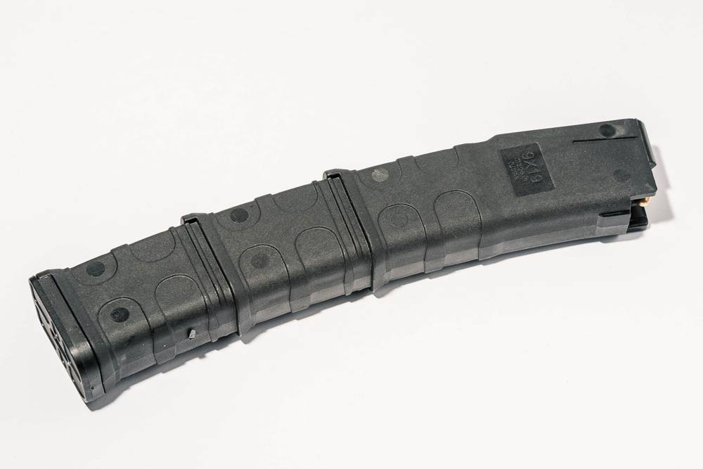 Магазин PufGun для Сайга-9, 9×19, 30 патронов, чёрный