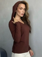 Лонгслив с капюшоном