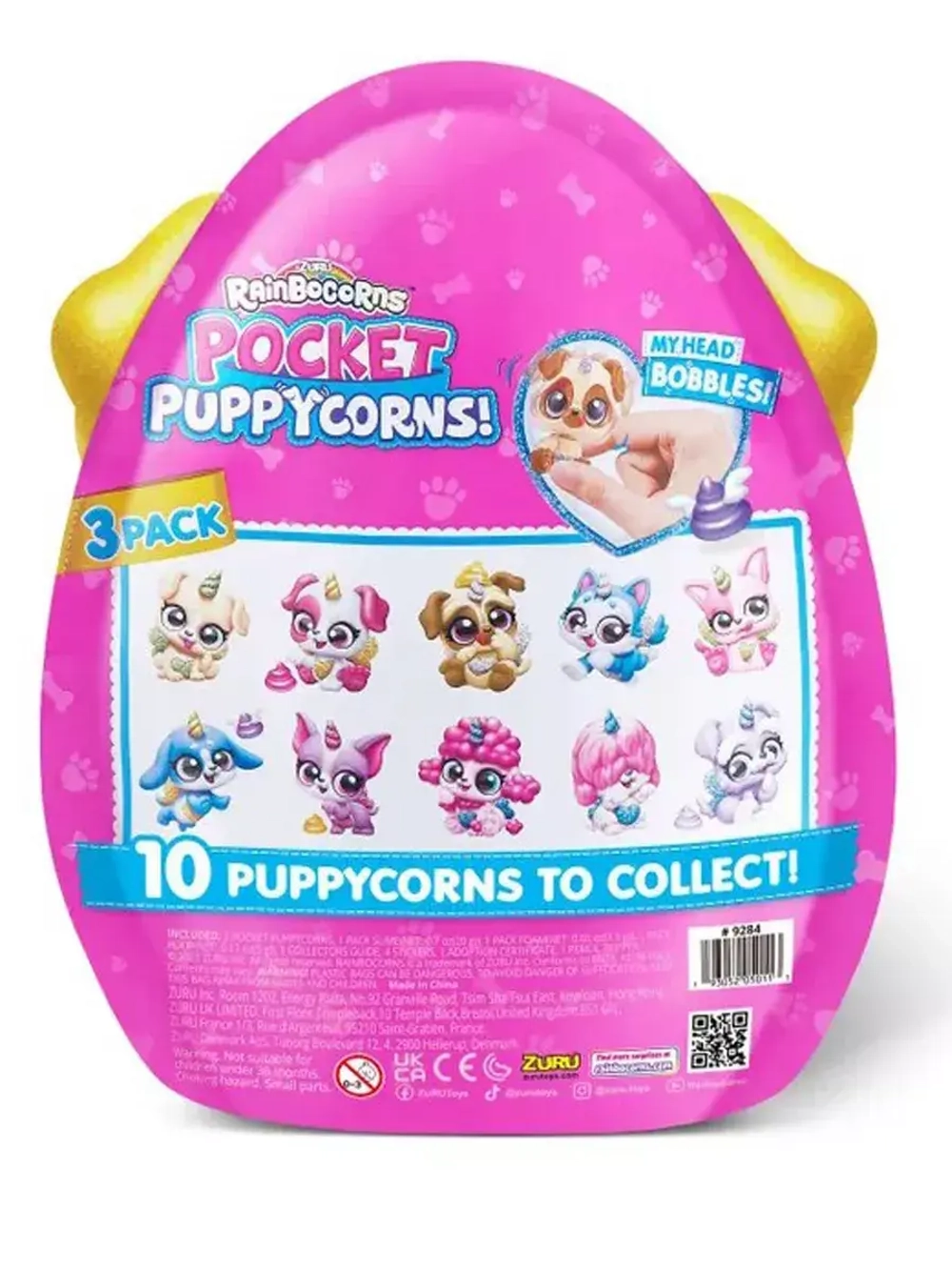 Игрушка фигурка сюрприз яйцо Зуру Rainbocorns Puppycorn