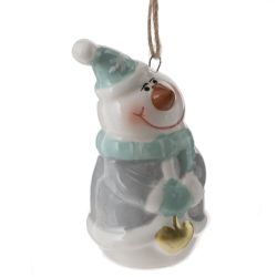GAEM Фигурка декоративная подвесная "Снеговик", L4 W4 H7 см, 2в.