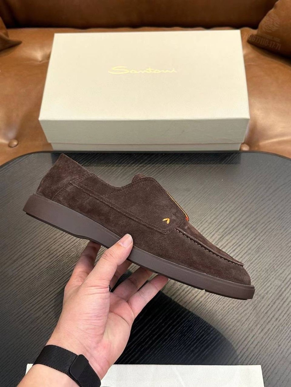 Лоферы Santoni