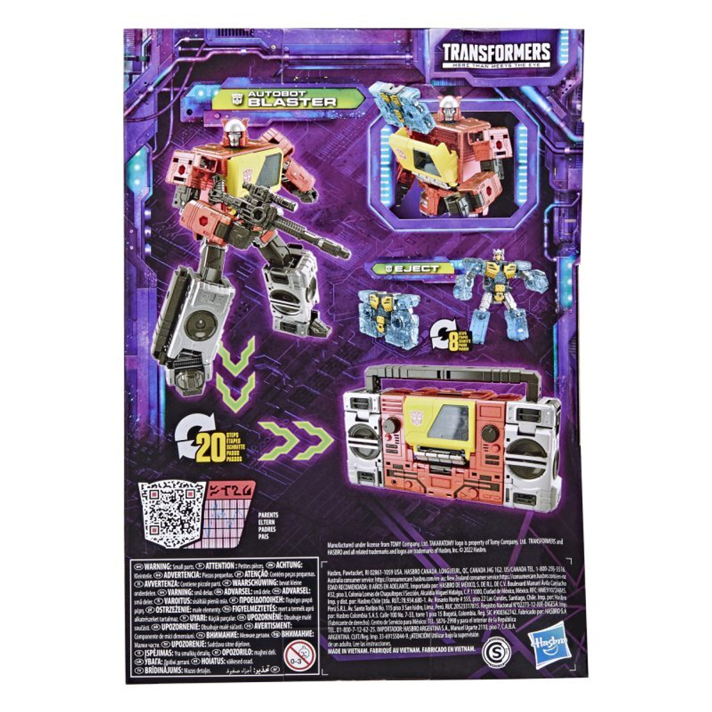 Hasbro Transformers Generations Legacy - Voyager Autobot Blaster + фигурка Eject F3054