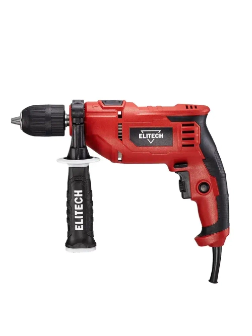 Дрель ударная сетевая Elitech ДУ 085РЭ, 850 Вт, 50 Нм, 3 000 об/мин, 48 000 уд/мин, ключевой патрон, реверс