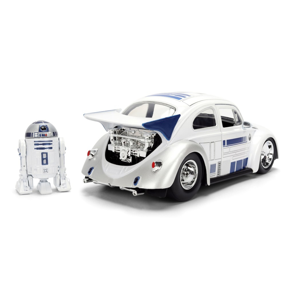 JADA Star Wars - Металлическая машина 1959 VW Drag Beetle 1:24 + фигурка R2D2 3369123