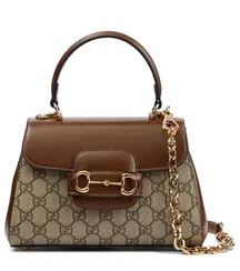 Мини-сумка Gucci Horsebit 1955 коричневый