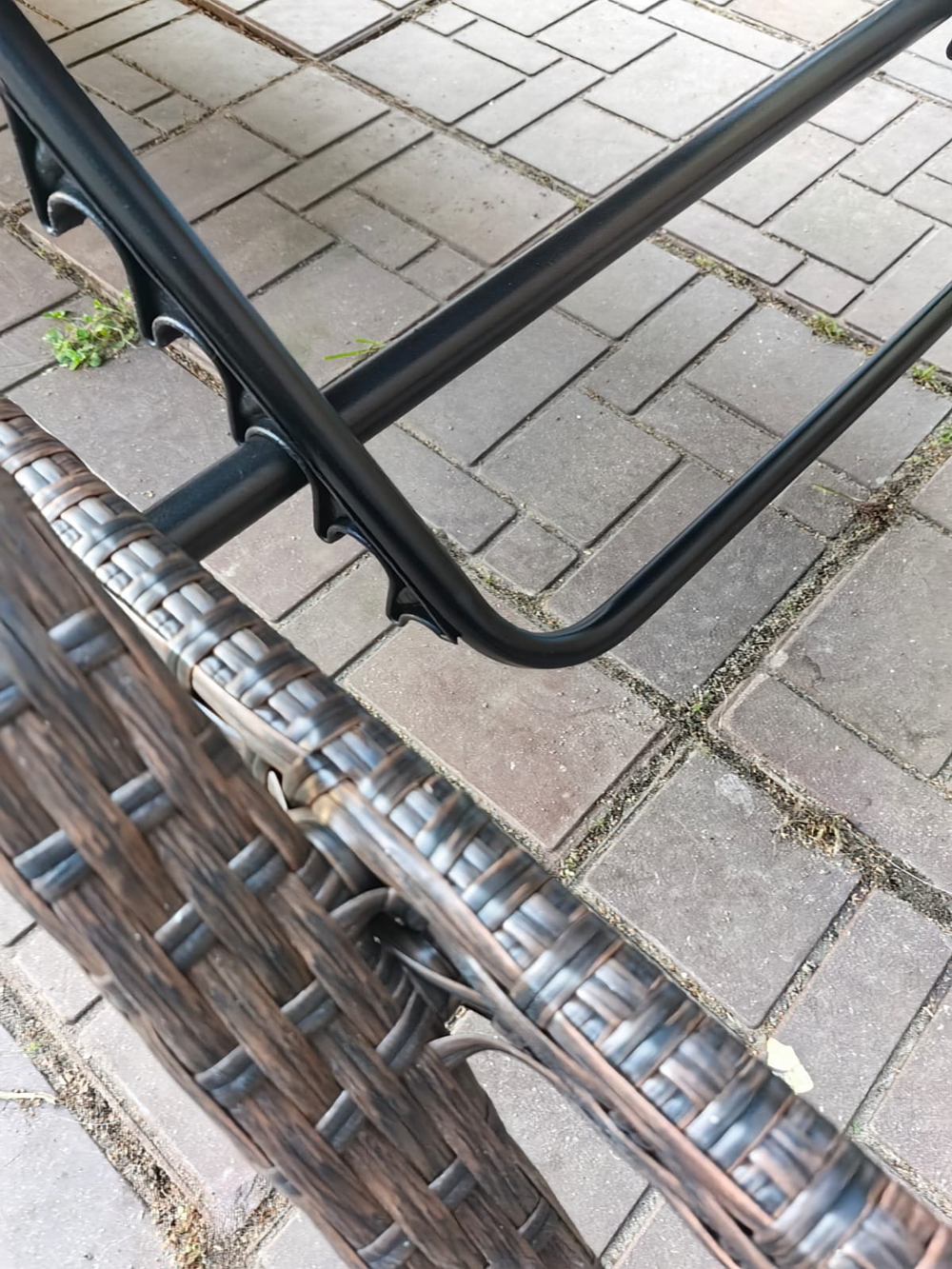 Шезлонг из искусственного ротанга Империал цвет Шоколад