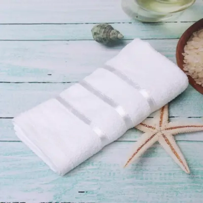 Полотенце махровое 50*90см «LUNA» цвет белый 01000 плотность 360гр/м2