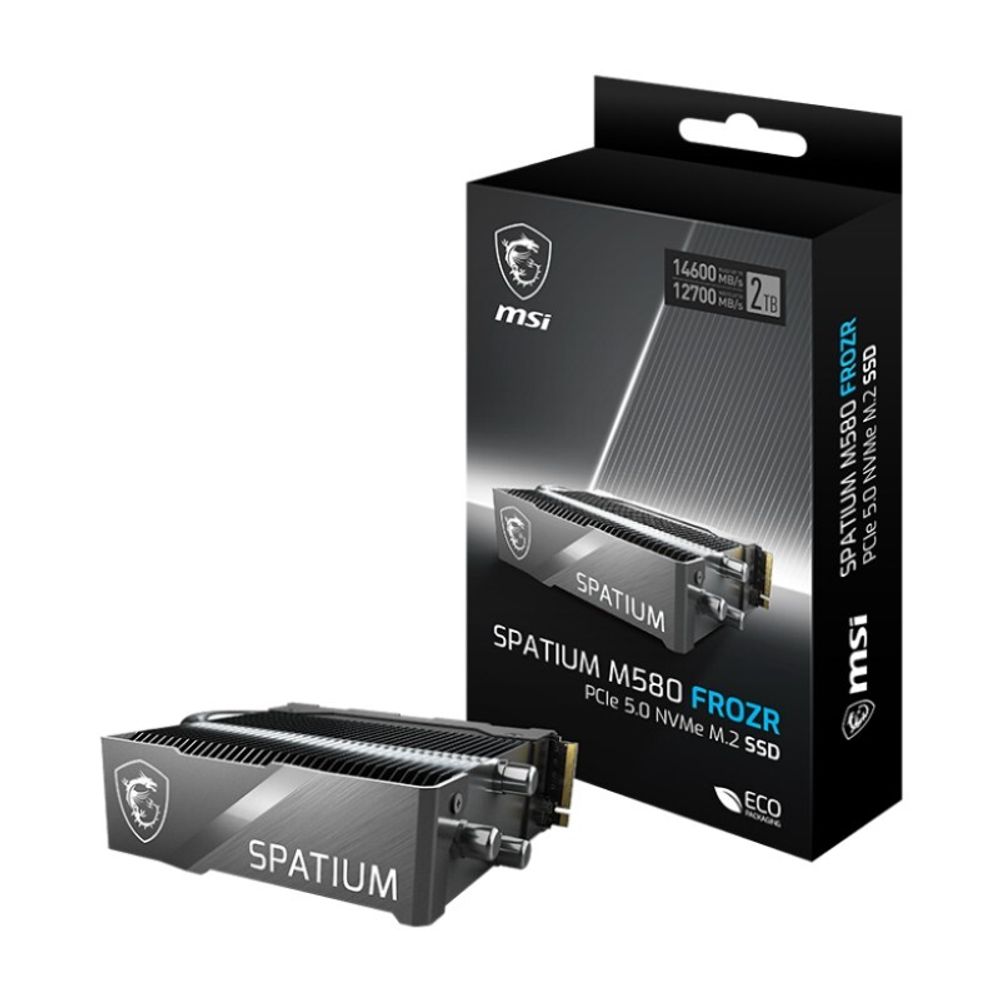 Твердотельный накопитель SSD 4TB MSI SPATIUM M580 FROZR M.2 2280 PCle 5.0 NVMe (R14100/W12600MB/s) 3D NAND TLC, 3000TBW
